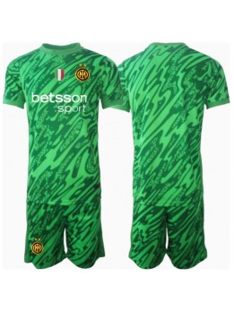 Billige Inter Milan Keeper Hjemmedraktsett Barn 2024-25 Kortermet (+ Korte bukser)